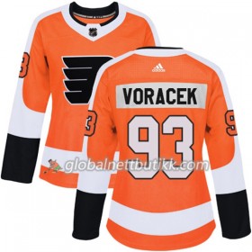 Philadelphia Flyers Hockeydrakt Jakub Voracek 93 2017-2018 Orange Adidas Authentic - Dame